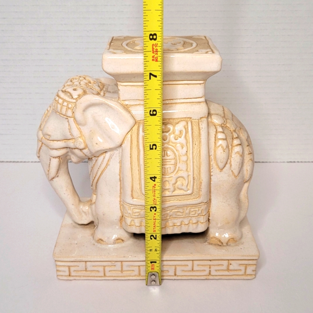 Asian Style Vintage Elephant Stand Statue - Picture 9 of 12